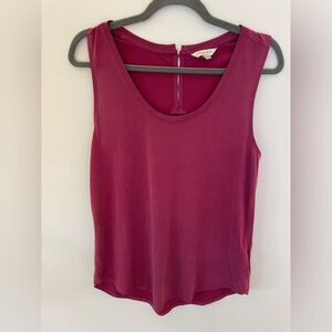 Lucky Brand Top Sleeveless Tank  maroon M